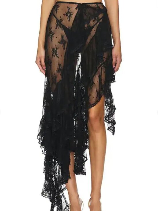 yuhan wang Dresses & Skirts - Yuhan Wang Lace Ruffled Skirt